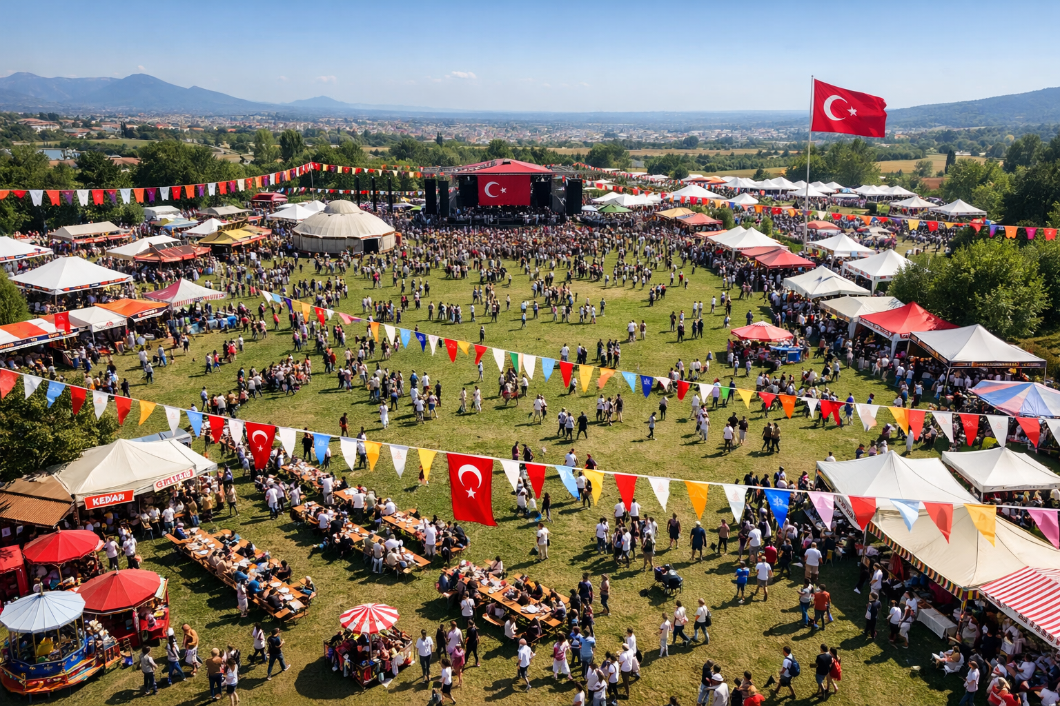 Festival alani genel gorunum